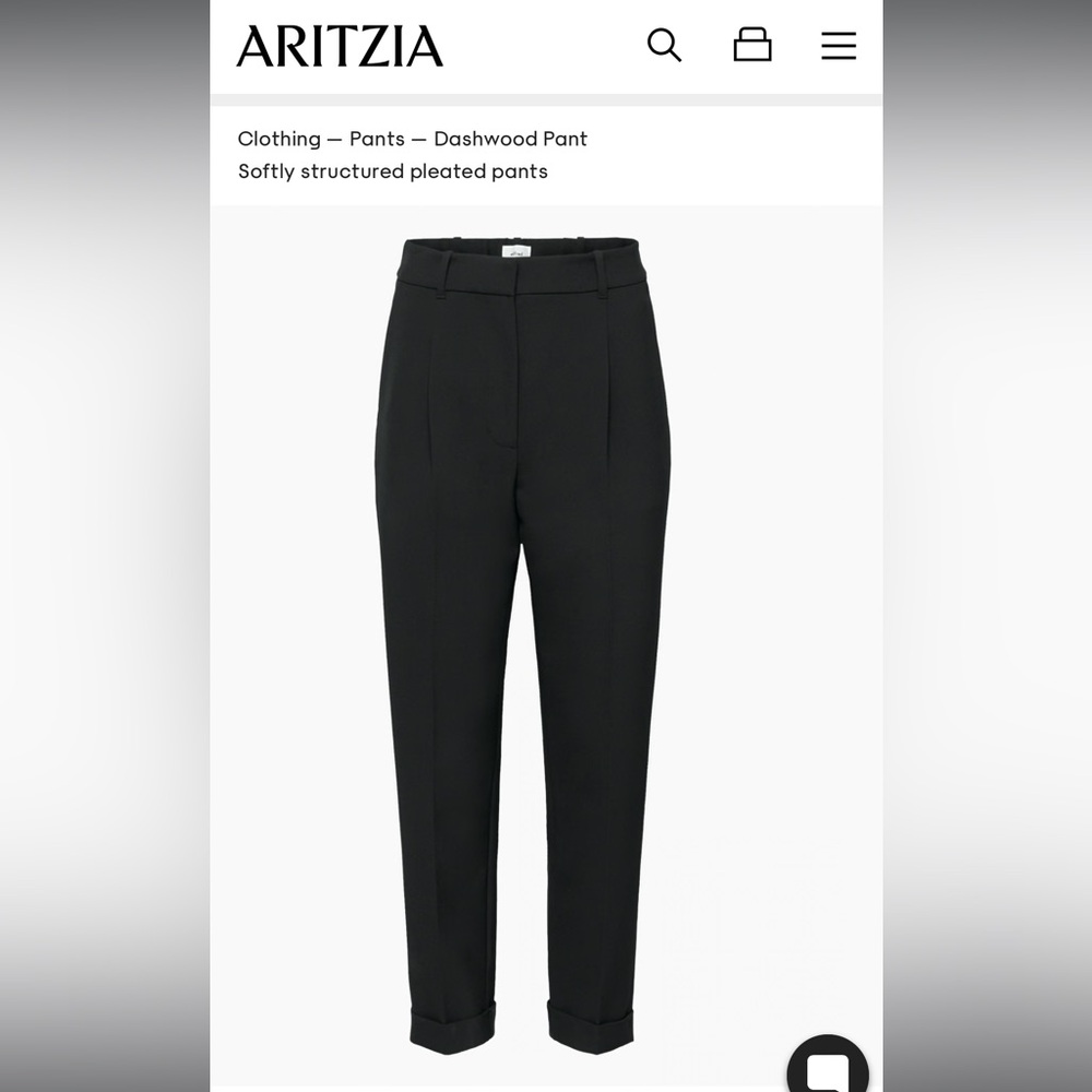 Wilfred Dashwood Pant Size 10 in Black